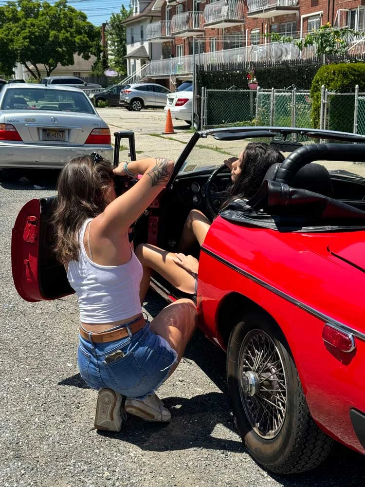 Vintage car rental for NYC photo shoots